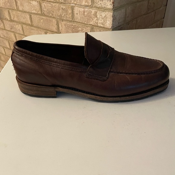 Men’s Vintage Brand 10.5 Brown Penny Loafers - Picture 2 of 11